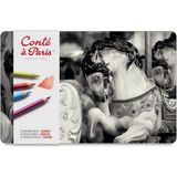 Conte a Paris : Pastel Kalem Seti : 24 Renk (Metal Kutu) - Karışık Renk