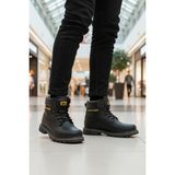 Conteyner 922 Kaymaz Taban Siyah Unisex Bot - 0 - Siyah