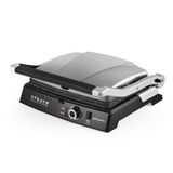 Conti CG-320 Bestost 2000W 6 Dilim Döküm Plakalı Tost ve Izgara Makinesi Çıkarılabilir Plakalar 180° Açılabilir Ayarlanabilir Termostat Yağ Haznesi