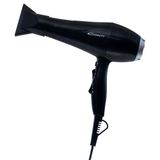 Conti CHD-125 Karayel Saç Kurutma Makinesi 2200W AC Motor Profesyonel 3 Kademe Isı Ayarı 2 Kademe Hız Ayarı Soğuk Hava Üfleme Seramik Termal Izgara Dar Başlık Siyah Gümüş