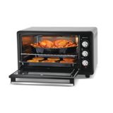 Conti CMF-500 BakePro 52 Litre Midi Fırın, 1800W, Fanlı Pişirme, Çift Camlı Kapak, İç Aydınlatma, 50-250°C Ayarlanabilir Termostat, Emaye Tepsi ve Izgara Dahil, Siyah