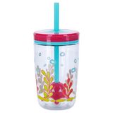 Contigo Ahtapot Temalı Su Matara 470 ml BPA İçermeyen Pembe Renkli Ergonomik Tasarım
