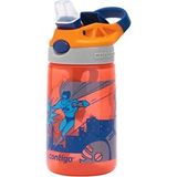 Contigo Gizmo Flip Tek El Bas İç Emzikli Çocuk Su Matarası Süper Kahraman 420 ml Plastik Malzeme - Kahverengi