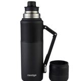 Contigo Thermal Vakumlu 1.2 L Paslanmaz Çelik Siyah Bardaklı Termos