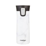 Contigo Üniseks Pinnacle Snapseal Termo Paslanmaz çelik yalıtımlı kupa,Beyaz,420 ml