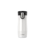 Contigo West Loop 3.0 Paslanmaz Çelik Seyahat Kupası, Çay Poşeti Kancalı ve Dökülmeye Dayanıklı Kapaklı, Vakum Yalıtımlı Yeniden Kullanılabilir Bardak Kahve ve Çay, 16 oz (473 mL), Tuz - İçecekleri 11