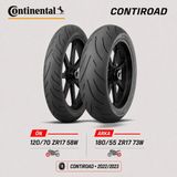 Continental Contiroad 120/70 ZR17 58W - 180/55 ZR17 73W Ön Arka Motosiklet Lastik Takımı 2022/2023