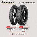 Continental Contitrailattack 3 110/80 R19 59V - 150/70 R17 69V Ön Arka Motosiklet Lastik Takımı 2026
