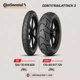 Continental Contitrailattack 3 120/70 R19 60V - 170/60 R17 72V Ön Arka Motosiklet Lastik Takımı 2026