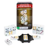 Continuum Games Family Traditions Çift 6 Domino Kalay, Jumbo Kristalin Domino