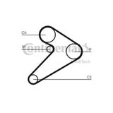 Contıtech Kayıs Trıger (163-254)-(Hyundaı H100 94/96 Em /Mıtsubıshı L300 90/96 Em )