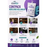 ContPack Plus Askılı Nem Alıcı Konteyner Rutubet Önleyici Nem Tutucu Küf ve Korozyon Koruyucu 2 Adet 760 gr
