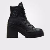 Converse Chuck 70 De Luxe Leather Deri Kadın Siyah Sneaker - 001-Siyah