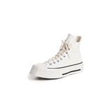Converse Chuck 70 De Luxe Squared Unisex Krem Sneaker, 39-5, A06436C, BEYAZ, Üniseks-Yetişkinler
