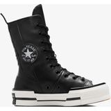 Converse Chuck 70 Plus Unisex Siyah Deri Platform Sneaker - 001-Siyah