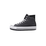 Converse Chuck Taylor All Star City Trek su geçirmez bot erkek spor ayakkabısı, Siyah Beyaz Gümüş, 44 EU