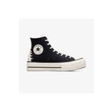 converse Chuck Taylor All Star Crafted Laces Lift Kadın Siyah Platform Sneaker
