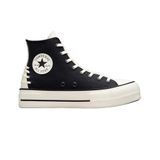 Converse Chuck Taylor All Star Crafted Laces Lift Platform Kadın Günlük Spor Ayakkabı Siyah 36