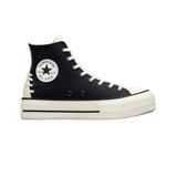 Converse Chuck Taylor All Star Crafted Laces Lift Platform Kadın Günlük Spor Ayakkabı Siyah 39