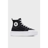 Converse Chuck Taylor All Star Cruıse Süet Detaylı Kalın Taban Sneaker Bayan Ayakkabı A10724C 001 SİYAH