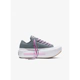 Converse Chuck Taylor All Star Double Stack Platform Gri Sneaker