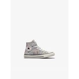 Converse Chuck Taylor All Star Easy-On Desenli Genç Çocuk Gri Sneaker