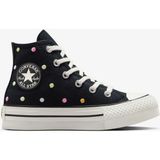 Converse Chuck Taylor All Star Eva Lift Polka Dots Çocuk Siyah Platform Sneaker - 001-Siyah