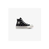 converse Chuck Taylor All Star Eva Lift Polka Dots Çocuk Siyah Platform Sneaker