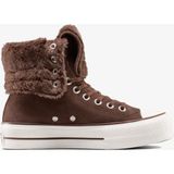 Converse Chuck Taylor All Star Fold Over Lift Kadın Kahverengi Sneaker - 200-Kahverengi
