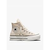 Converse Chuck Taylor All Star Lift Desenli Kadın Bej Sneaker