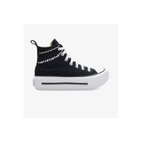 Converse Chuck Taylor All Star Lift Double Stack Çocuk Siyah Sneaker