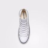 Converse Chuck Taylor All Star Lift Hi Deri Beyaz Sneaker Kalın Kauçuk Taban ile Konfor - 102-Beyaz