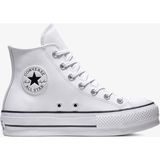 Converse Chuck Taylor All Star Lift Hi Deri Beyaz Sneaker Nefes Alabilir Yapı ile Koşu ve Yürüyüş İçin İdeal - 102-Beyaz