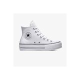 Converse Chuck Taylor All Star Lift Hi Deri Kadın Beyaz Sneaker