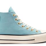 Converse Chuck Taylor All Star Lift Kadın Bağcıklı Kanvas Spor Ayakkabı, Vernal Havuz/Doğal Fildişi, 7.5