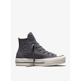 Converse Chuck Taylor All Star Lift Kadın Gri Deri Sneaker