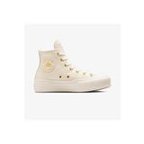 converse Chuck Taylor All Star Lift Kadın Krem Deri Platform Sneaker