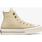 Converse Chuck Taylor All Star LIFT Kadın Spor Ayakkabı Suya Dayanıklı Deri Konforlu Tasarım - Krem