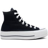 Converse Chuck Taylor All Star Lift Platform Canvas Erkek Günlük Ayakkabı Siyah Renkli Taban