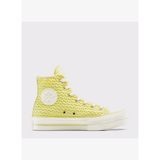 Converse Chuck Taylor All Star Lift Platform Knit Kadın Sarı Sneaker