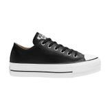 Converse Chuck Taylor All Star Lift Platform Leather Sneaker Kadı 001 siyah