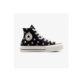 converse Chuck Taylor All Star Lift Polka Dots Kadın Siyah Platform Sneaker