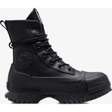 Converse Chuck Taylor All Star Lugged 2.0 cc Unisex Siyah Deri Platform Sneaker - 001-Siyah