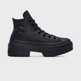 Converse Chuck Taylor All Star Lugged Heel Kadın Siyah Deri Platform Bot.001
