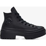 Converse Chuck Taylor All Star Lugged Heel Kadın Siyah Deri Platform Sneaker - 001-Siyah