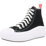 Converse Chuck Taylor All Star Move Canvas Platform Çocuk Siyah Sneaker, 37.5 EU, 393593_7_37.5, Siyah/Pembe, Kız çocuk