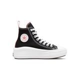 Converse Chuck Taylor All Star Move Canvas Platform Çocuk Sneaker, 39 EU, 393593_10_39, Siyah, Kız çocuk