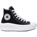 Converse Chuck Taylor All Star Move Kadın Siyah Spor Ayakkabı Silikon Taban ile Günlük Kullanıma Uygun