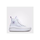 converse Chuck Taylor All Star Move Platform Çocuk Mor Detaylı Beyaz Sneaker