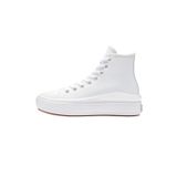 Converse Chuck Taylor All Star Move Platform Foundational Leather kadın spor ayakkabısı, Beyaz Siyah Beyaz, 39.5 EU